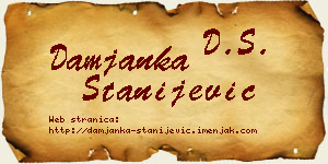 Damjanka Stanijević vizit kartica